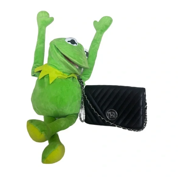 Badgley Mischka Black Quilted Crossbody Bag - Picture 4 of 7